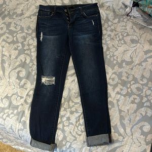Tinsel Hazel Distressed Girlfriend Jean size 26